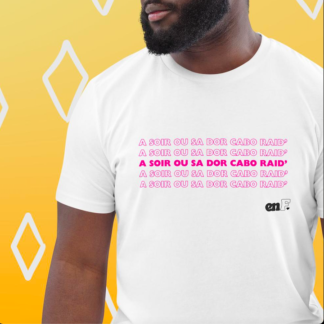 T-shirt unisexe en coton bio " A soir ..."